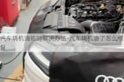 汽車燒機油臨時解決辦法-汽車燒機油了怎么修復