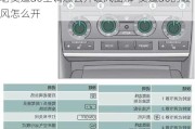 老奧迪a6空調怎么開暖風圖解-奧迪a6的暖風怎么開