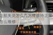 汽車定速巡航失靈怎么辦怎樣維持正常-汽車定速巡航壞了怎么維修