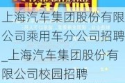 上海汽車集團股份有限公司乘用車分公司招聘_上海汽車集團股份有限公司校園招聘