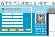 黑龍江省小型汽車違章查詢-黑龍江車違章查詢系統(tǒng)