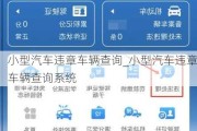 小型汽車違章車輛查詢_小型汽車違章車輛查詢系統(tǒng)