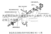 汽車傳動軸的正確安裝有什么條件-汽車傳動軸工作原理