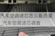 汽車空調(diào)濾芯怎么看質(zhì)量_汽車空調(diào)濾芯調(diào)查