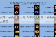 儀表燈一會(huì)亮一會(huì)不亮-汽車儀表燈亮一會(huì)不亮了什么原因