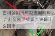 吉利金剛汽車減震器響原因,吉利金剛后減震流油是什么回事