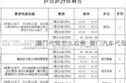 廈門代駕怎么收費(fèi)_廈門汽車代駕