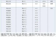 濮陽汽車站電話號(hào)碼-濮陽汽車站電話多少時(shí)間