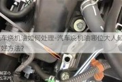 汽車燒機油如何處理-汽車燒機油哪位大人知道有好方法?