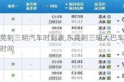 東莞到三明汽車時刻表,東莞到三明大巴車要多久時間