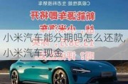 小米汽車能分期嗎怎么還款,小米汽車現(xiàn)金