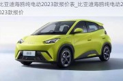 比亞迪海鷗純電動(dòng)2023款報(bào)價(jià)表_比亞迪海鷗純電動(dòng)2023款報(bào)價(jià)