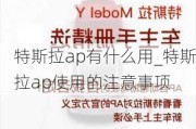 特斯拉ap有什么用_特斯拉ap使用的注意事項