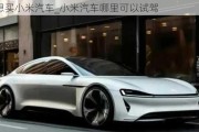 我想買小米汽車_小米汽車哪里可以試駕