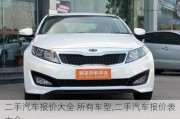 二手汽車報(bào)價(jià)大全 所有車型,二手汽車報(bào)價(jià)表大全