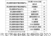 汽車下鄉(xiāng)補(bǔ)貼車型目錄2022最新公布時(shí)間_汽車下鄉(xiāng)補(bǔ)貼車型目錄2022最新公布