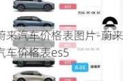 蔚來汽車價格表圖片-蔚來汽車價格表es5