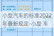 小型汽車的標(biāo)準(zhǔn)2022年最新規(guī)定-小型 車