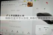 特斯拉藍(lán)牙怎么放歌_特斯拉藍(lán)牙放歌歌詞