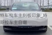 特斯拉車主刻板印象_特斯拉車主自嘲