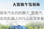 蔚來汽車的機(jī)器人_蔚來汽車的機(jī)器人叫什么名字來著