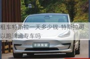 租車特斯拉一天多少錢-特斯拉可以跑滴滴專車嗎