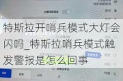 特斯拉開哨兵模式大燈會閃嗎_特斯拉哨兵模式觸發(fā)警報是怎么回事