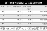 特斯拉suv落地價(jià)多少錢,特斯拉落地價(jià)多少萬