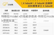 特斯拉model x的性能參數(shù)表-特斯拉modelx參數(shù)配置