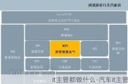 it主管都做什么-汽車it主管