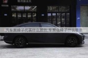 汽車(chē)黑牌子代表什么顏色,車(chē)黑色牌子什么意思