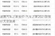 速騰汽車之家報(bào)價(jià)-汽車之家2021款報(bào)價(jià)大全速騰