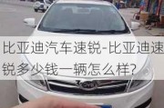 比亞迪汽車速銳-比亞迪速銳多少錢一輛怎么樣?