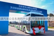 新能源汽車公交車用的什么氫,中國新能源汽車公交