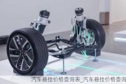 汽車懸掛價格查詢表_汽車懸掛價格查詢