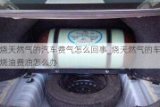 燒天然氣的汽車費氣怎么回事_燒天然氣的車燒油費油怎么辦