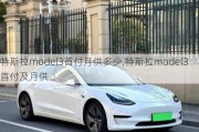 特斯拉model3首付月供多少,特斯拉model3首付及月供