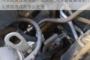 汽車回油管漏油是什么原因_汽車油管漏油是什么原因造成的怎么處理