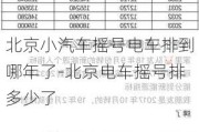 北京小汽車搖號電車排到哪年了-北京電車搖號排多少了