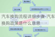 汽車換購流程詳細(xì)步驟-汽車換購政策是什么意思