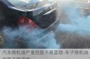 汽車燒機油嚴重但是不冒藍煙-車子燒機油但是不冒藍煙