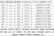 汽車之家2021款報價大全大眾_汽車之家報價大眾