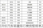 2月份汽車銷量排行榜完整榜單2021_2月汽車銷量排行榜完整榜單