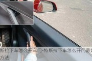 特斯拉下車怎么開車門-特斯拉下車怎么開門最好的方法