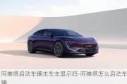 阿維塔啟動車輛主車主顯示嗎-阿維塔怎么啟動車輛