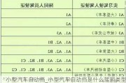 小型汽車自動擋_小型汽車自動擋是什么駕照類型