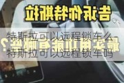 特斯拉可以遠程鎖車么-特斯拉可以遠程鎖車嗎