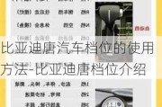 比亞迪唐汽車檔位的使用方法-比亞迪唐檔位介紹