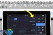 特斯拉怎么用藍(lán)牙放歌_特斯拉怎么用藍(lán)牙聽歌教程