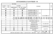 小型車輛年審新規(guī),小型汽車年審新規(guī)定